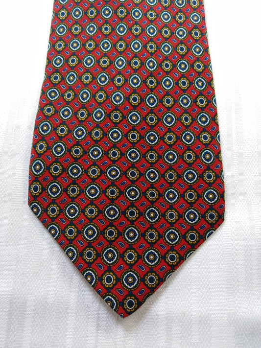 BALESTRA 00% SILK TIE SETA CRAVATTA NECKTIE MADE IN ITALY CLASSIC