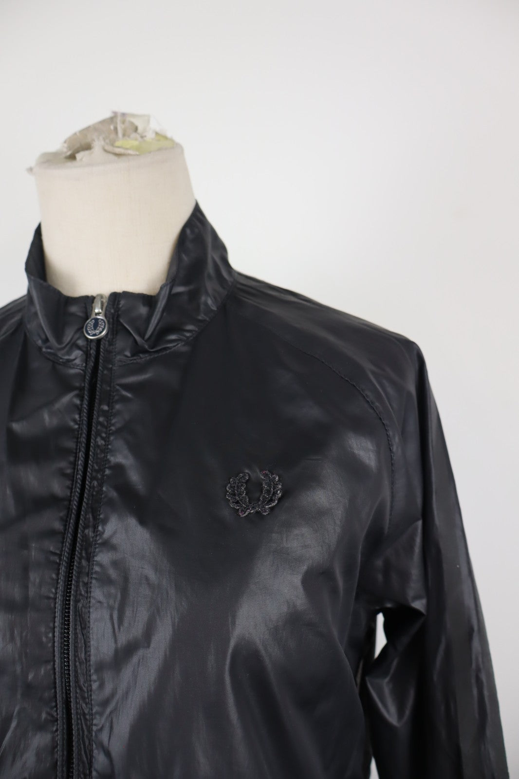FRED PERRY GIUBBINO LEGGERO GIACCA DONNA Tg. 42 WOMAN CASUAL JACKET VINTAGE LOGO