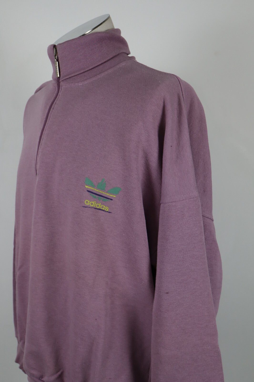 ADIDAS FELPA UOMO MAGLIA Tg 8 MAN SPORT SWEATSHIRT COTONE