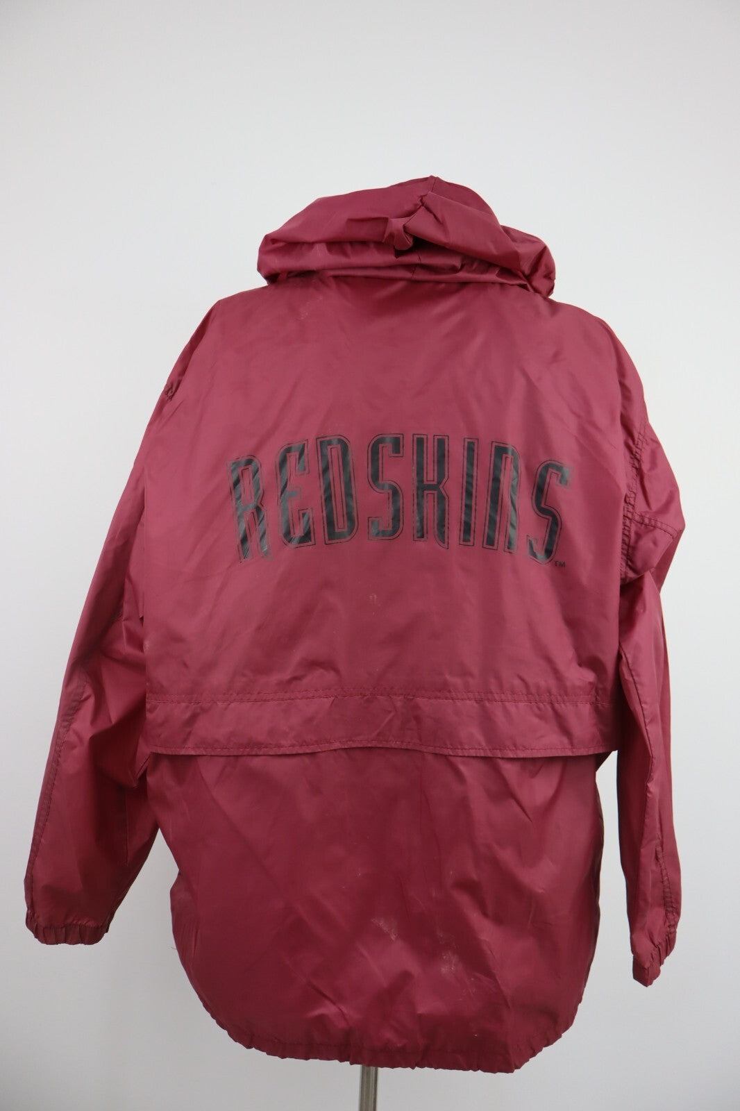 TEAM NFL RED SKINS GIUBBINO IMPERMEABILE SPORTIVO UOMO MAN TG XL VINTAGE JACKET