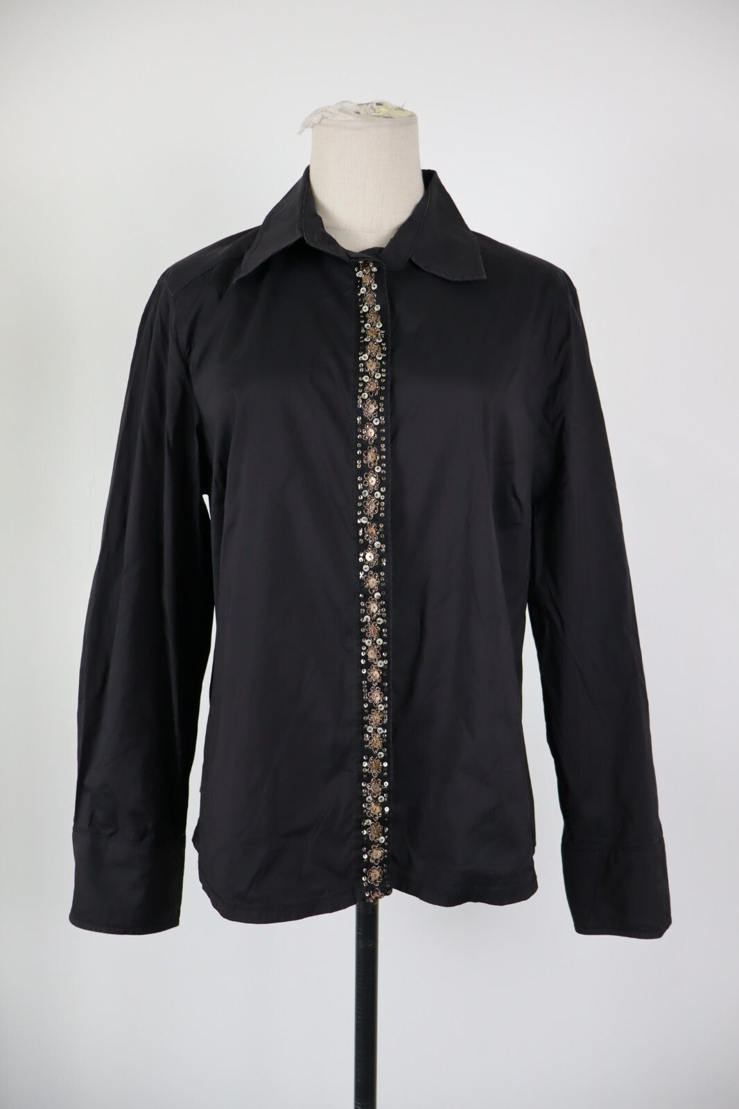 MARELLA CAMICIA  DONNA TG. 50 WOMAN SHIRT CASUAL VINTAGE COTONE NYLON