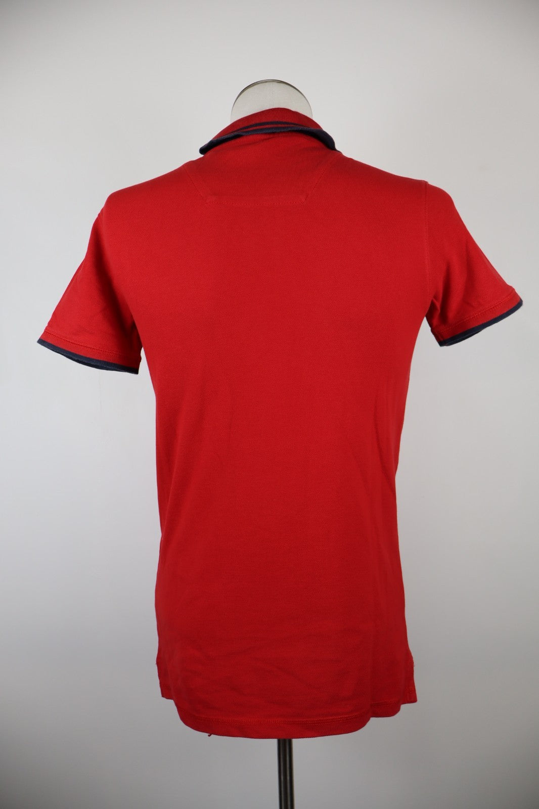 TIMBERLAND POLO UOMO MAN COTONE TG. S T-SHIRT CASUAL VINTAGE COTONE ROSSO LOGO