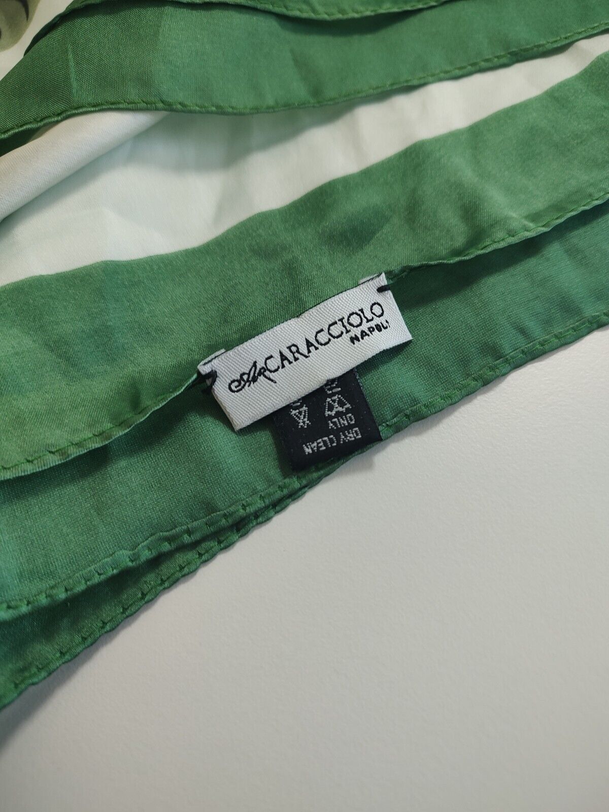 CARACCIOLO FOULARD 100% SILK SCARVES SCARF RECTANGLE SETA MADE IN ITALY