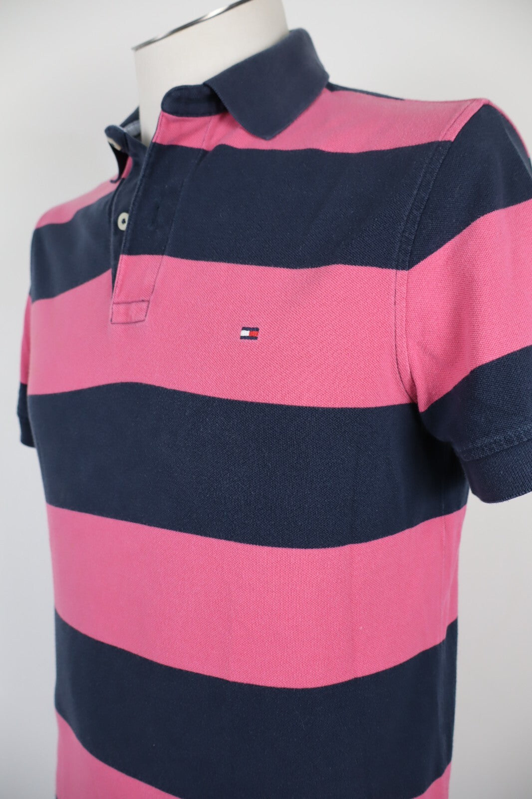TOMMY HILFIGER POLO MAGLIA UOMO COTONE TG. S MAN COTTON SHIRT CASUAL VINTAGE