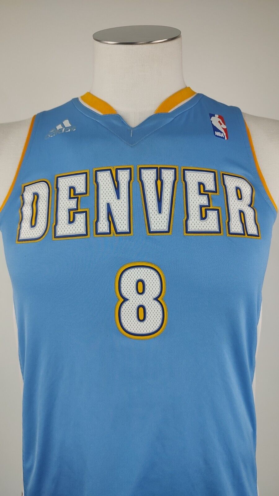 ADIDAS NUGGETS DENVER GALLINARI 8 CANOTTA BASKET T-SHIRT RAGAZZO TG 12ANNI SPORT