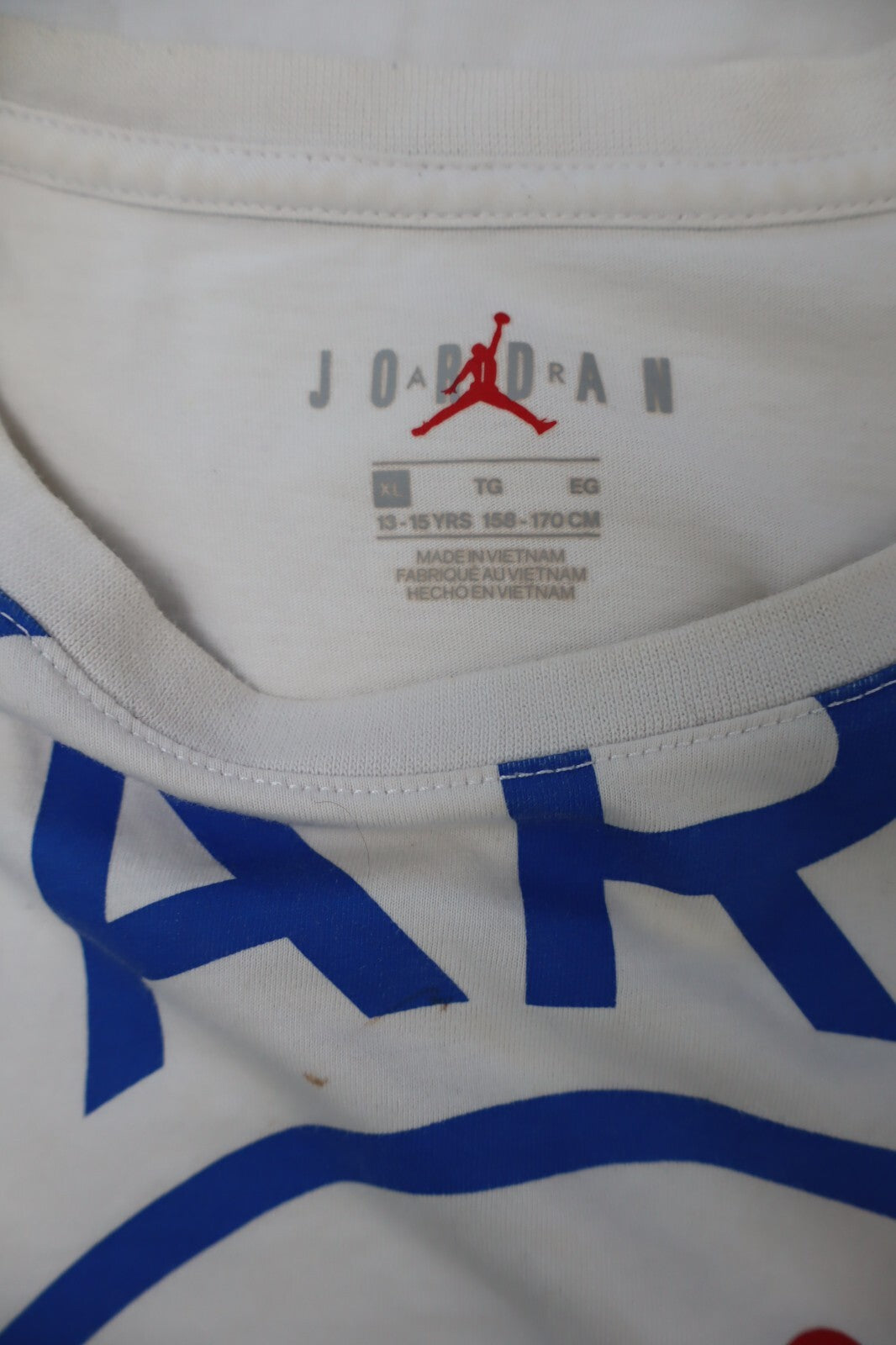 JORDAN MAGLIA RAGAZZO TG. XL 13 - 15 ANNI BOY T-SHIRT VINTAGE CASUAL COTONE