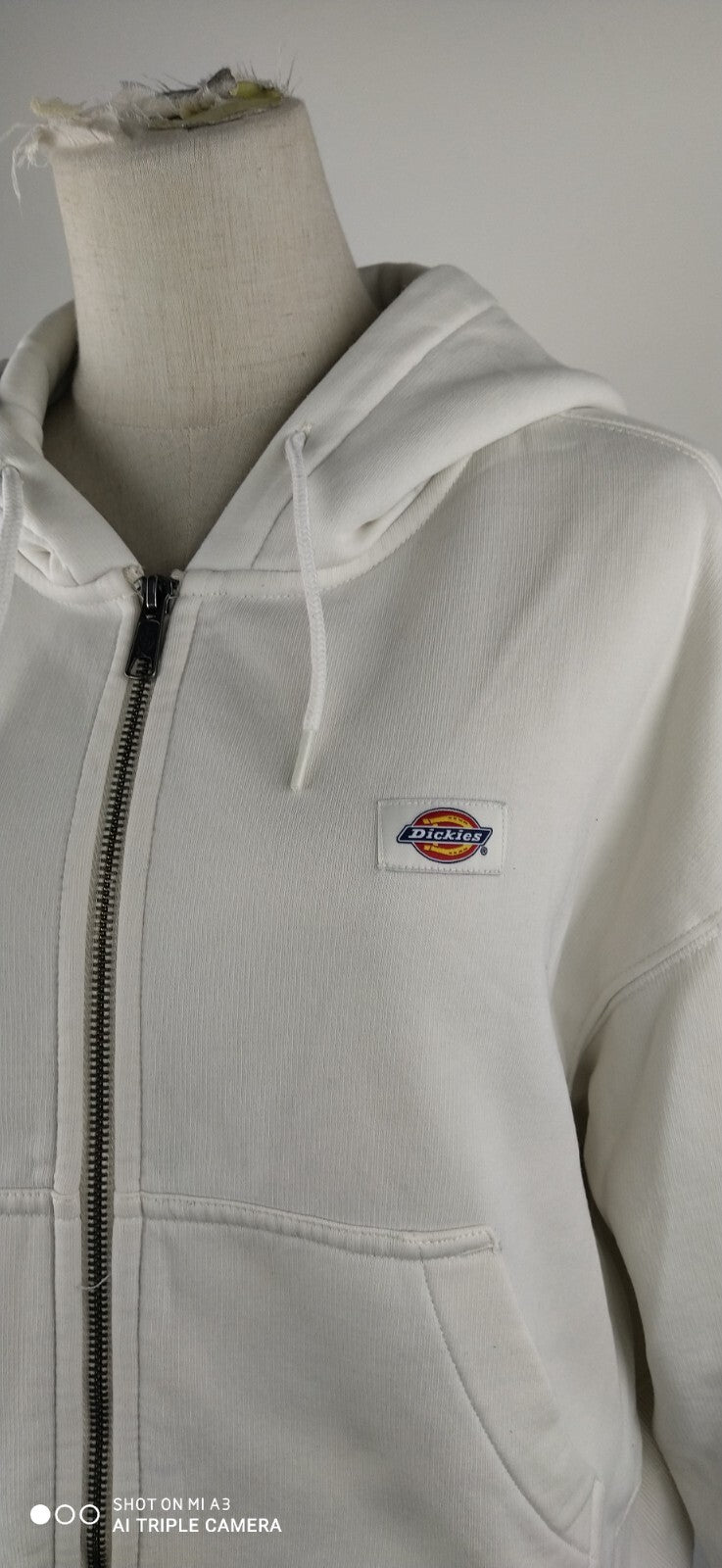 DICKIES FELPA CAPPUCCIO ZIP DONNA Tg XS WOMEN CASUAL VINTAGE SPORT SWEATSHIRT