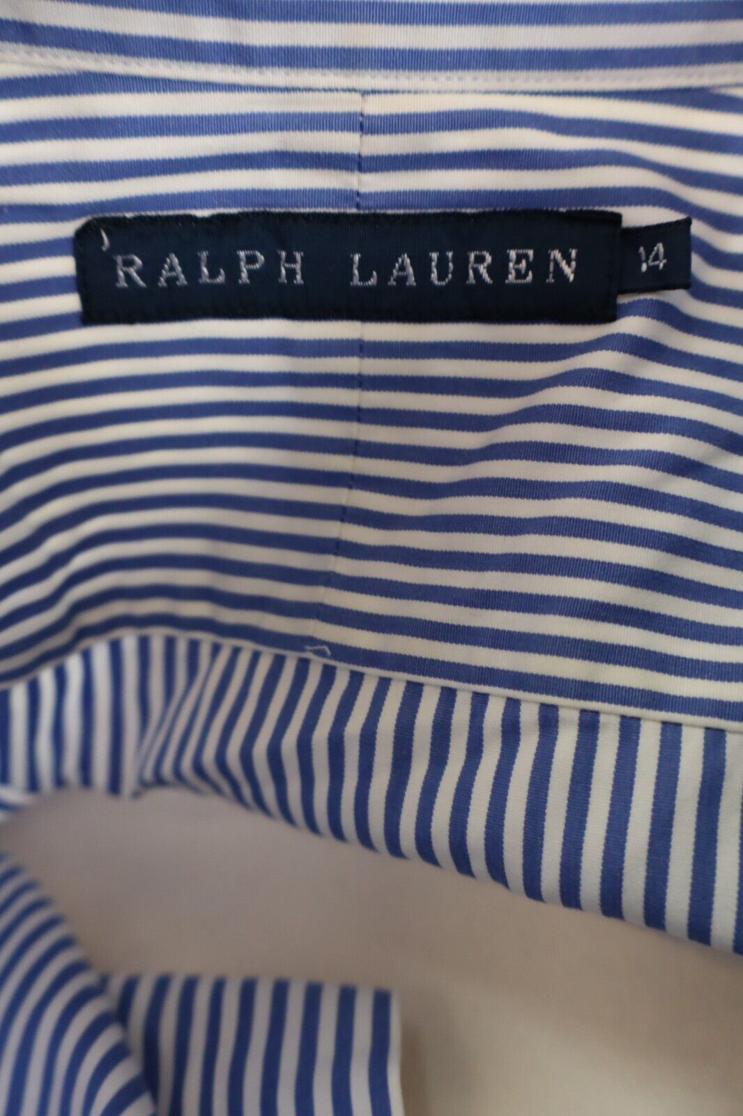 RALPH LAUREN CAMICIA UOMO TG. 14 MAN CASUAL VINTAGE SHIRT COTONE COTTON