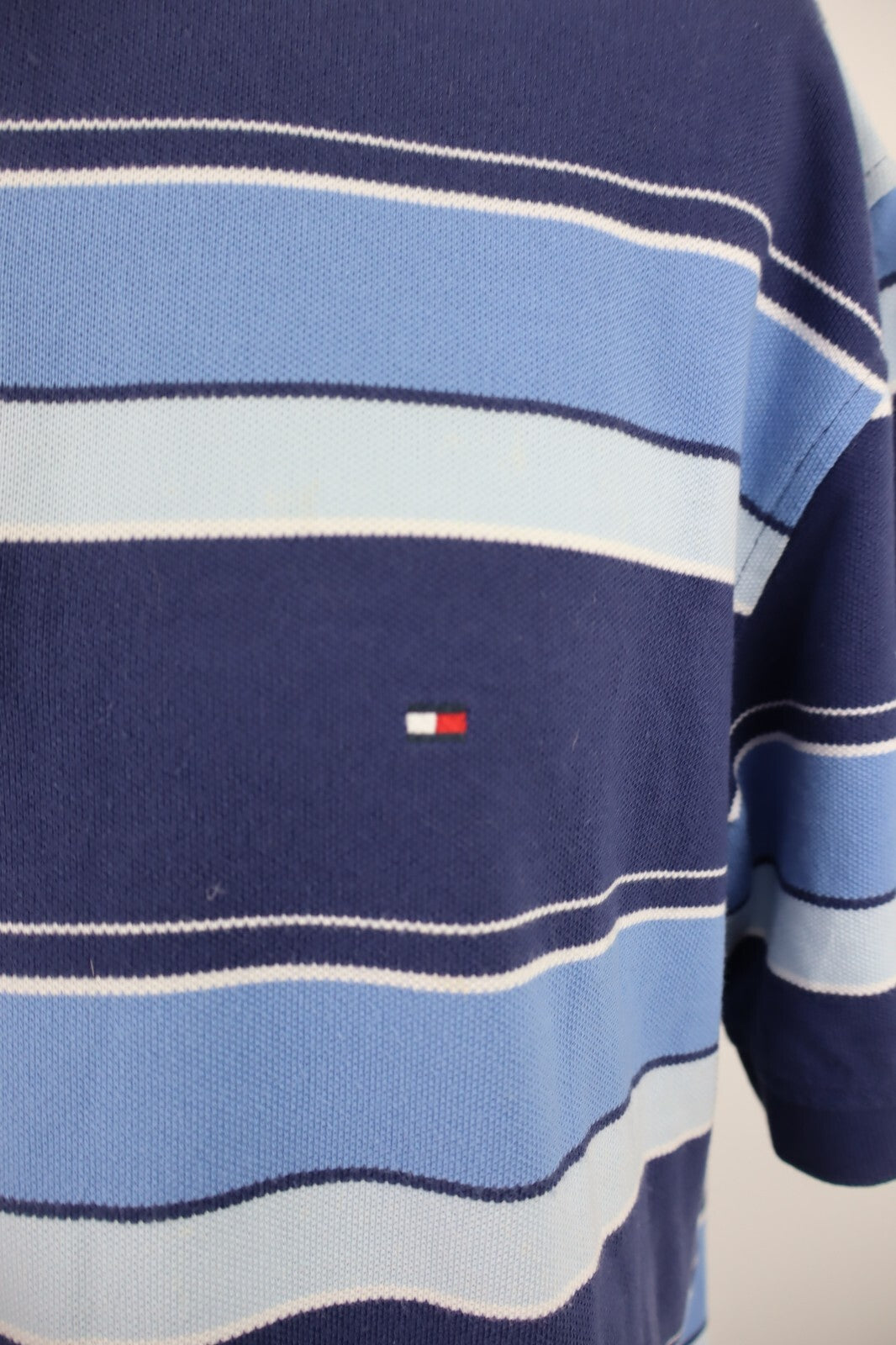 TOMMY HILFIGER POLO MAGLIA UOMO COTONE TG. L MAN COTTON SHIRT CASUAL VINTAGE