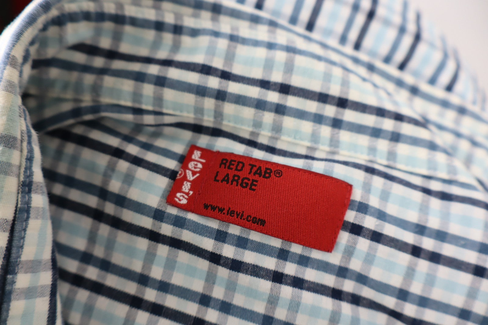 LEVI'S RED TAB CAMICIA UOMO TG. L MAN CASUAL VINTAGE MAN COTONE COTTON LOGO