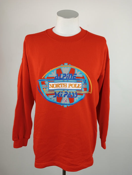 NORTH POLE FELPA UOMO Tg XL COTONE MAN SPORT JACKET SWEATSHIRT VINTAGE