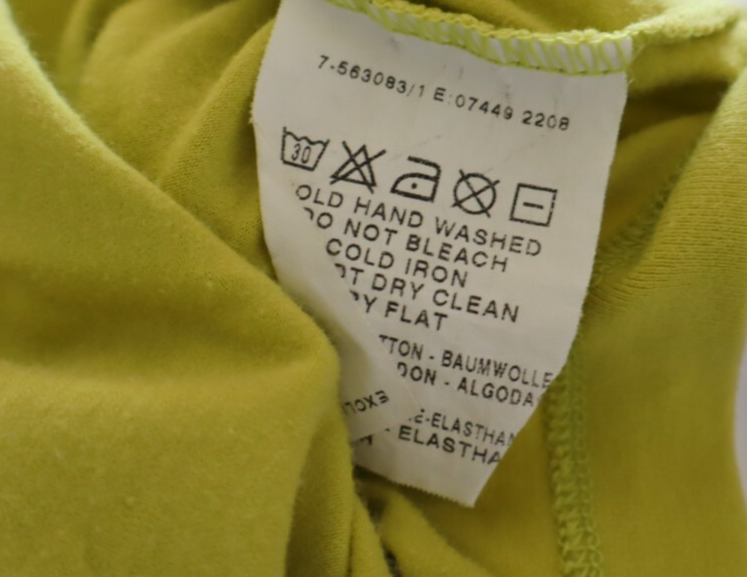 TRUSSARDI JEANS CANOTTA MAGLIA TOP DONNA S WOMAN CASUAL VINTAGE T-SHIRT COTONE