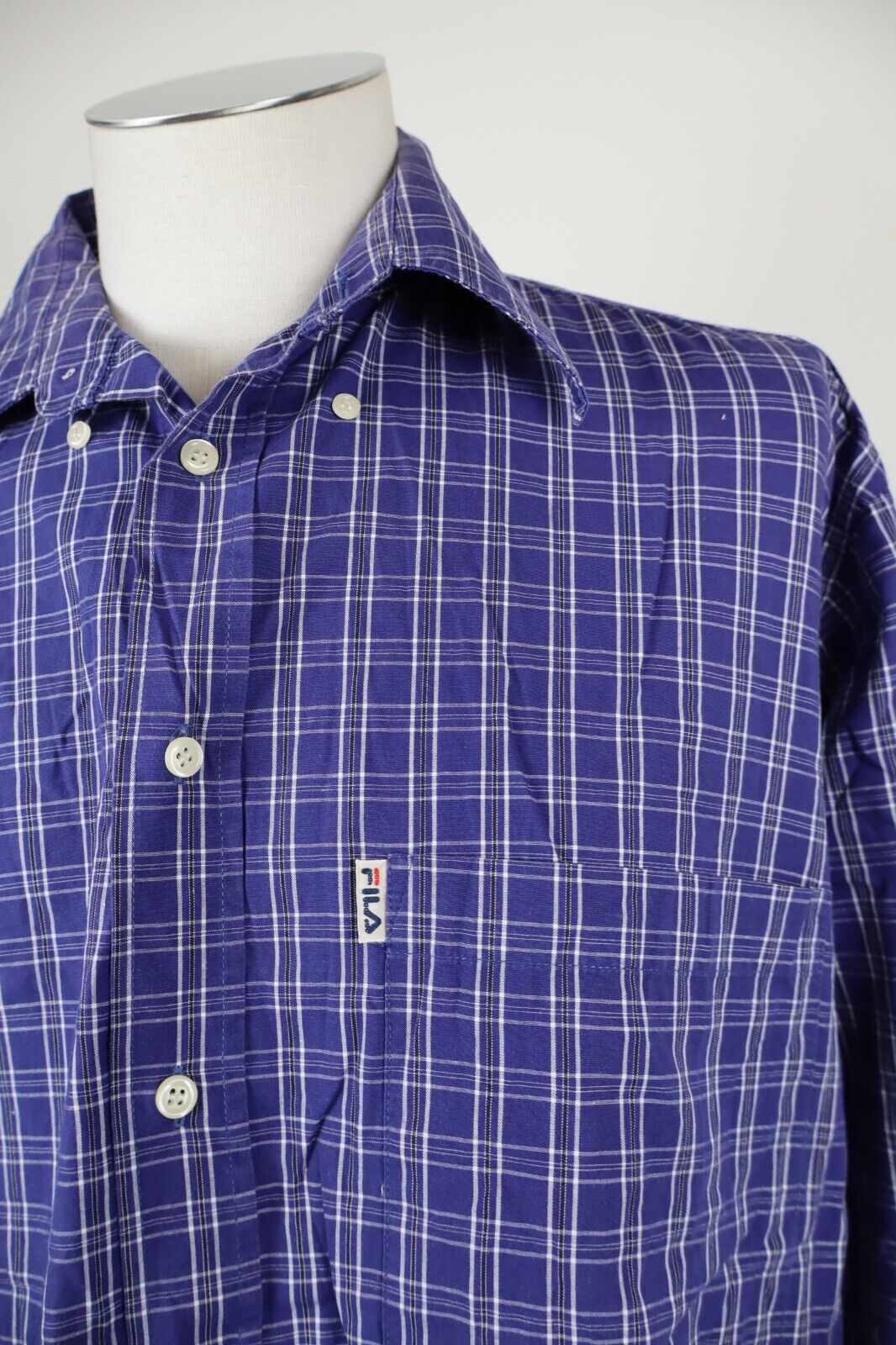 FILA CAMICIA UOMO COTONE TG. L MAN CASUAL VINTAGE COTTON SHIRT