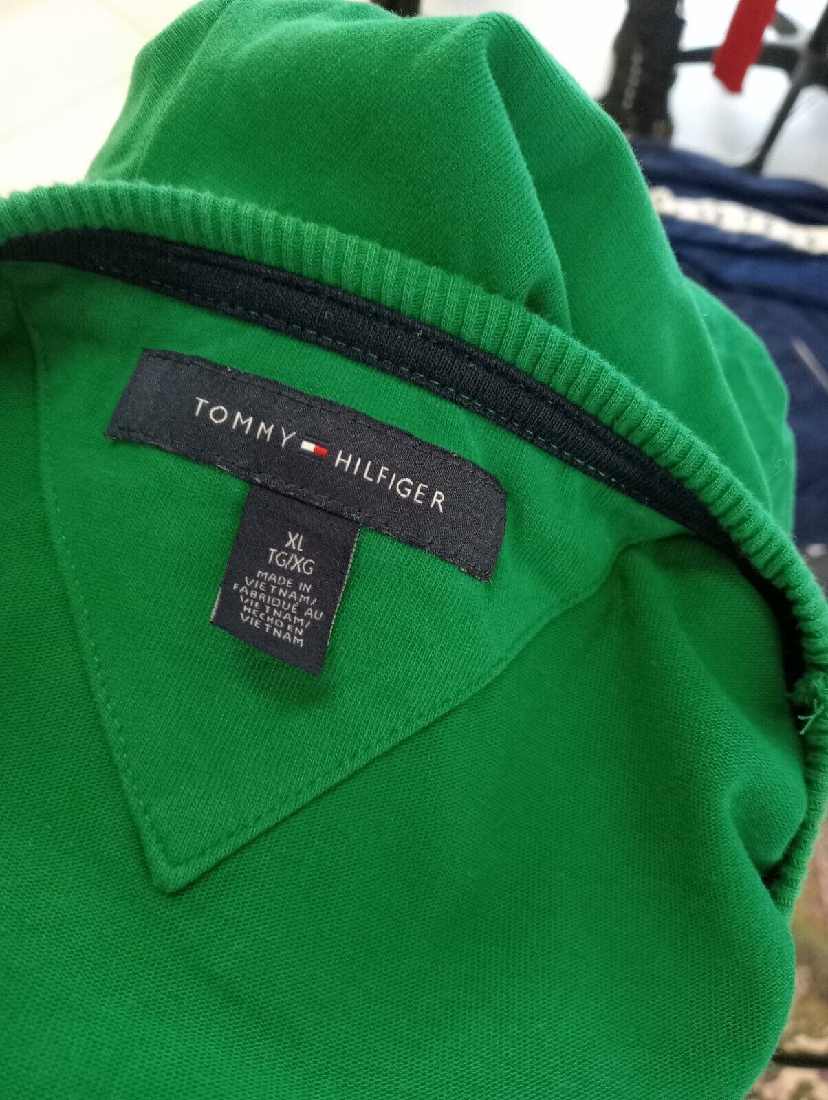TOMMY HILFIGER FELPA MAGLIA UOMO XL MAN SPORT JACKET SWEATSHIRT VINTAGE CASUAL