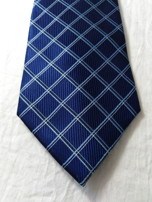 LUCIO LAMBERTI  100%  SILK TIE SETA CRAVATTA SELF TIPPED NECKTIE MADE IN ITALY