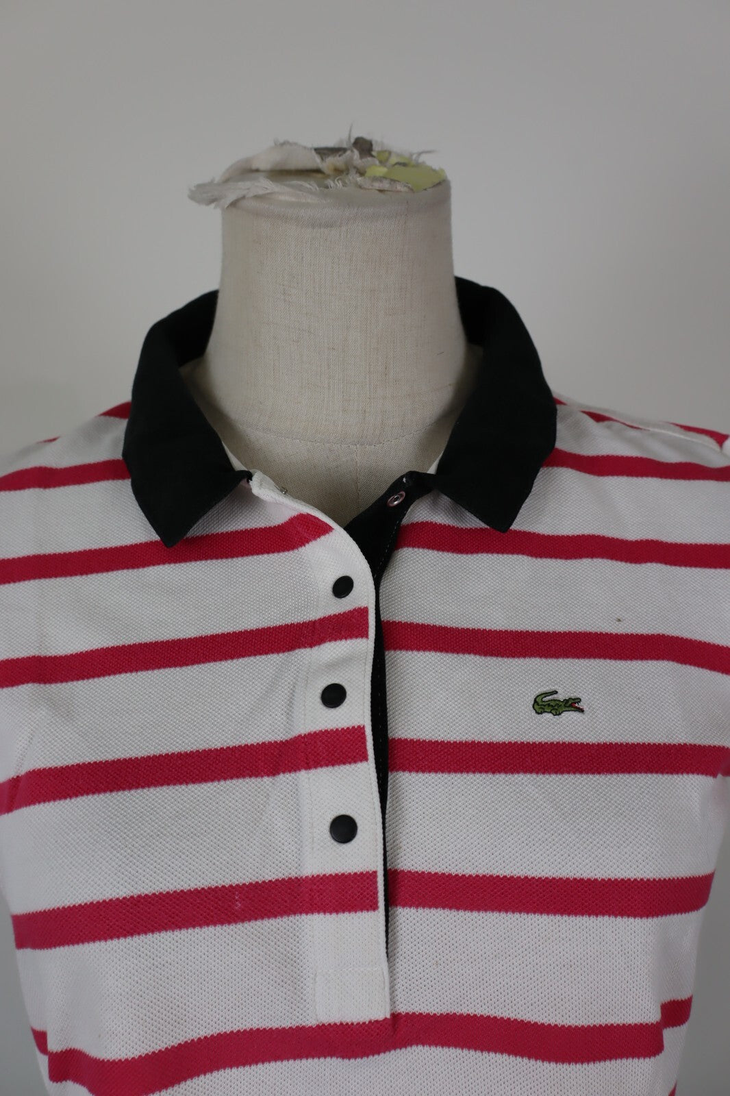LACOSTE POLO MAGLIA DONNA COTONE TG. 42 WOMAN COTTON SHIRT CASUAL VINTAGE