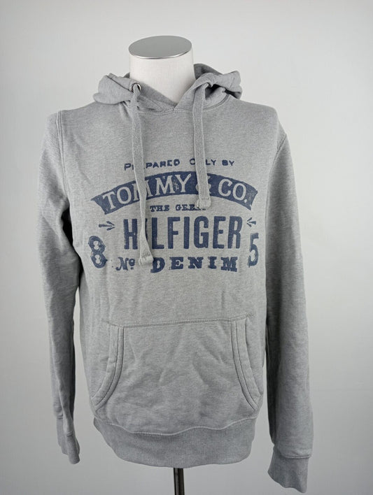 TOMMY HILFIGER DENIM FELPA CAPPUCCIO UOMO S MAN SWEATSHIRT COTONE CASUAL VINTAGE