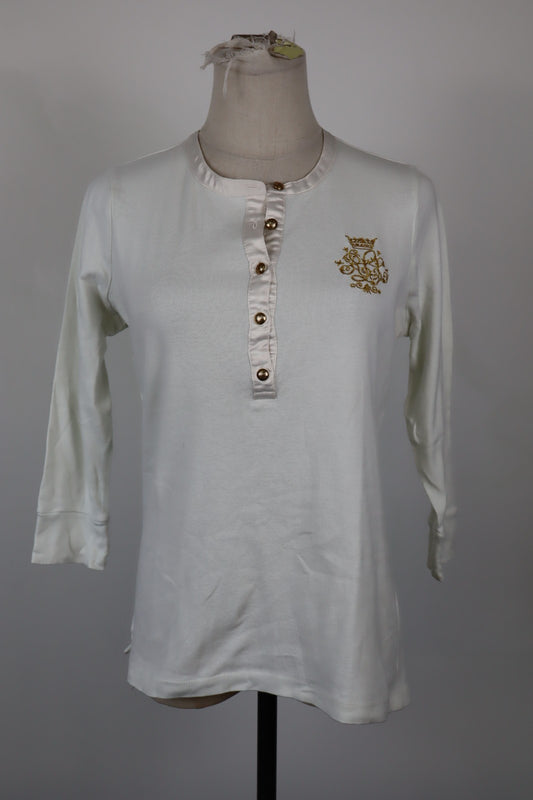 LAUREN RALPH LAUREN  MAGLIA DONNA TG. M WOMAN CASUAL VINTAGE T-SHIRT
