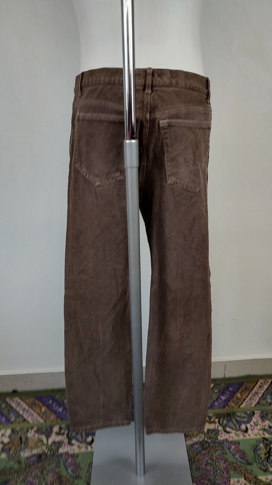 FRED PERRY PANTALONE CASUAL UOMO TG 48 MAN VINTAGE PANTS COTONE