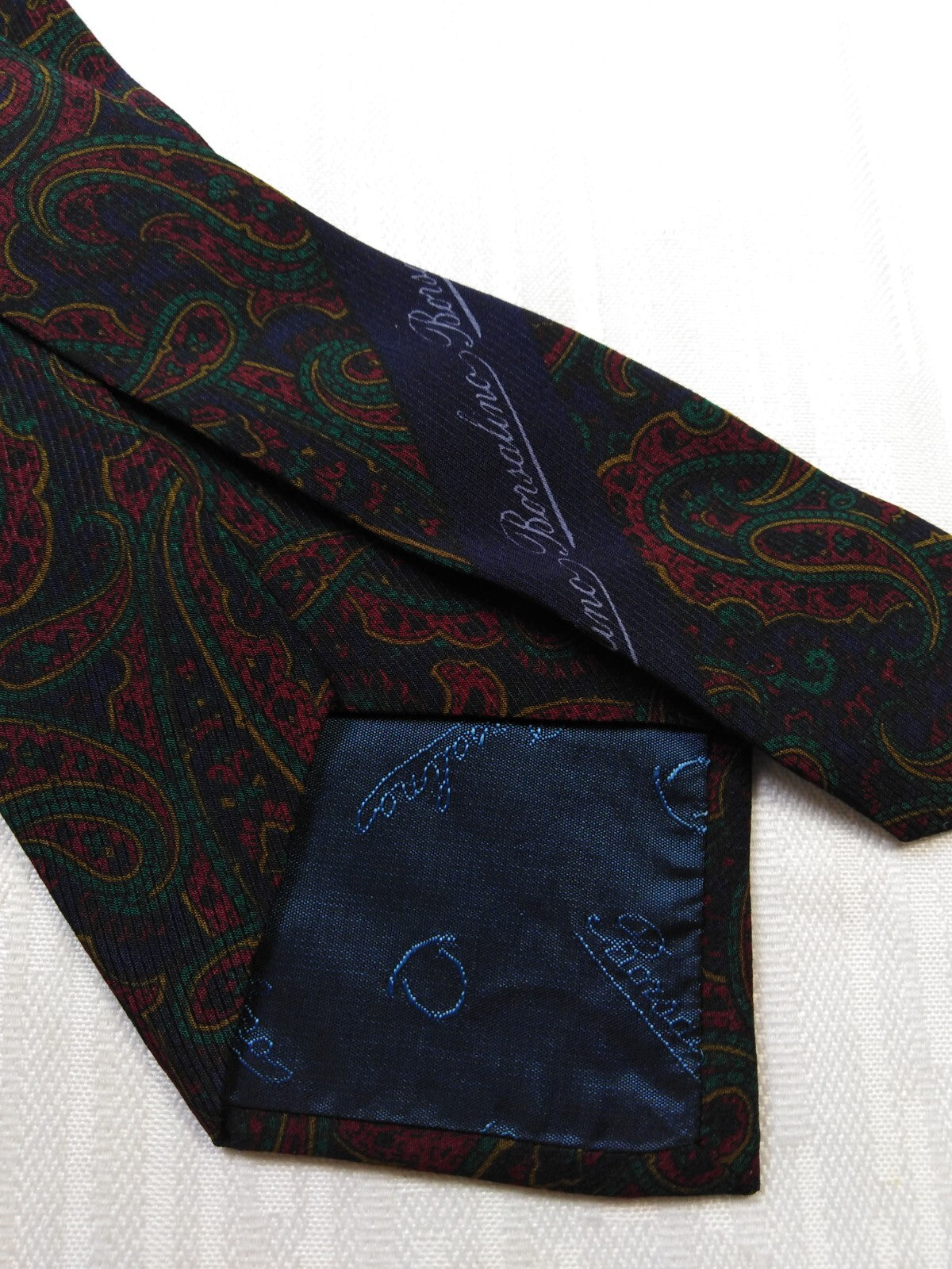 BORSALINO 100% SILK TIE SETA CRAVATTA NECKTIE MADE IN ITALY CLASSIC