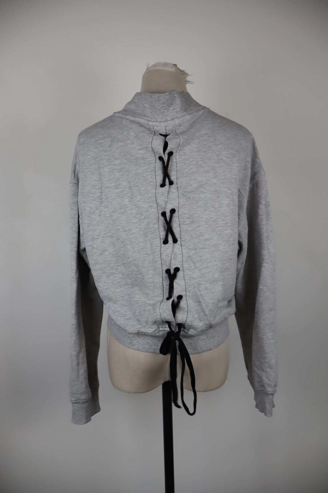 JOHN RICHMOND FELPA DONNA Tg L WOMAN CASUAL VINTAGE SPORT SWEATSHIRT COTONE