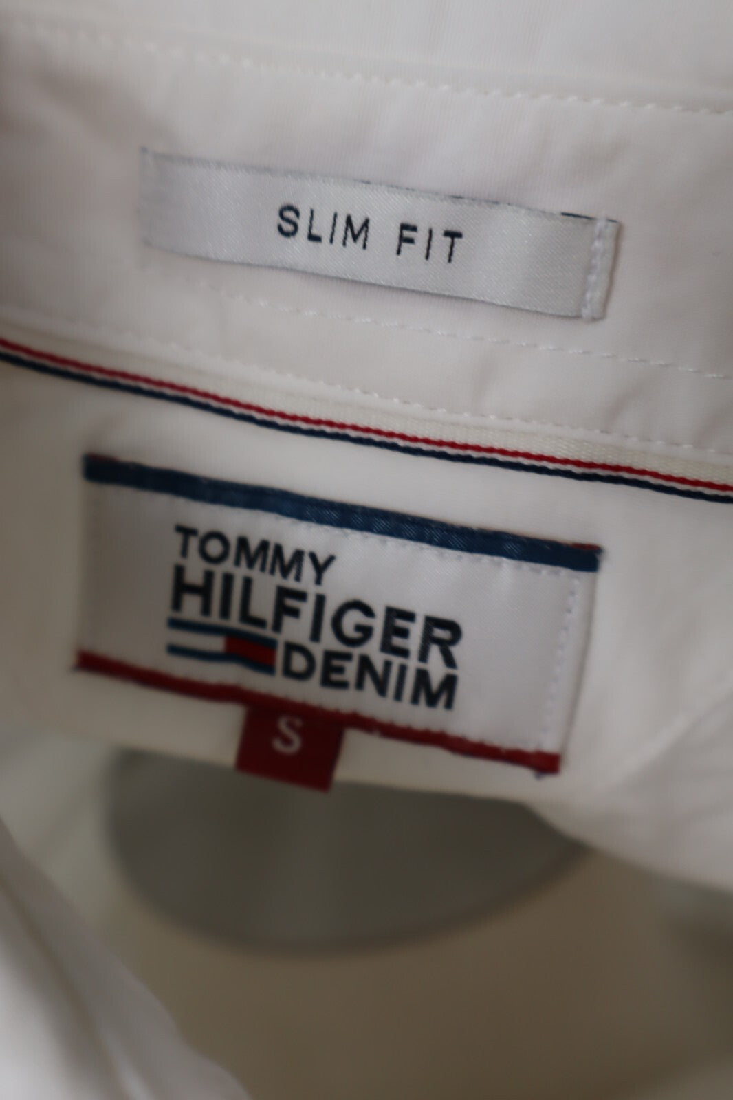 TOMMY HILFIGER CAMICIA COTONE SHIRT UOMO Tg. S MAN VINTAGE CASUAL COTTON