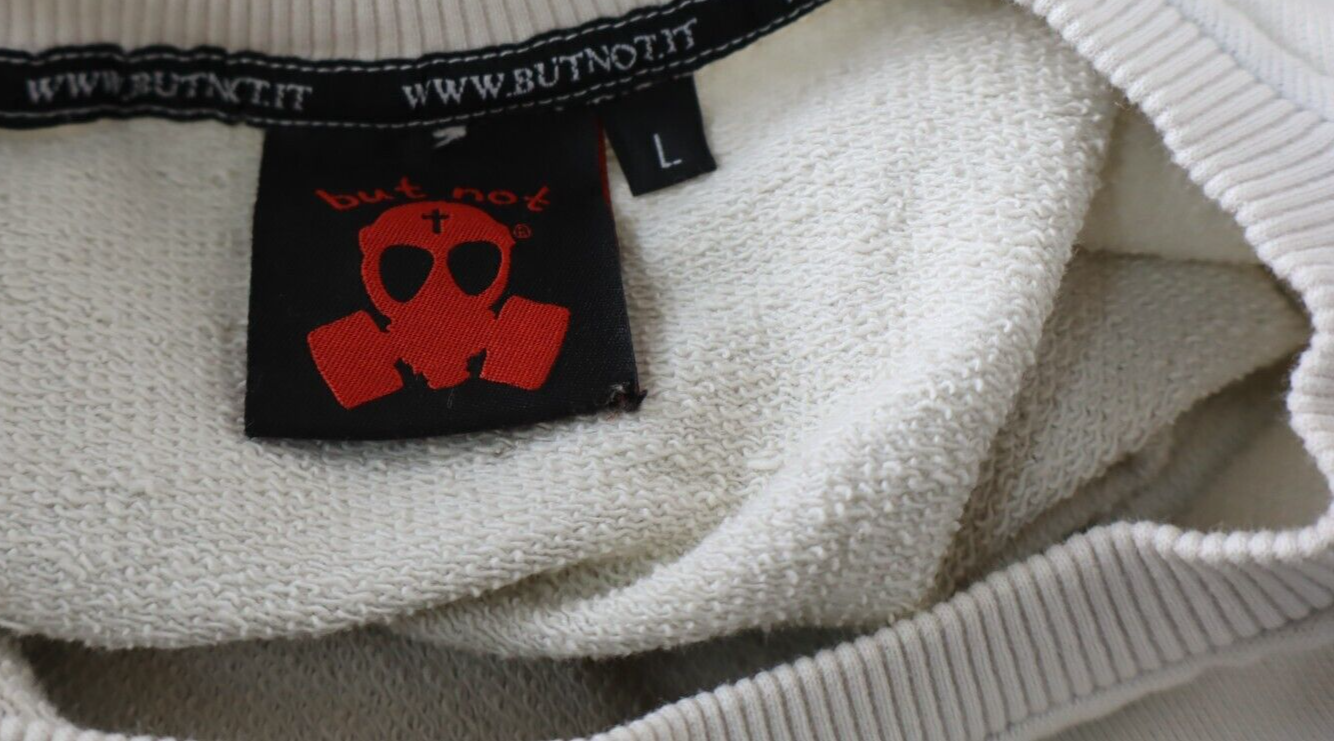 BUT NOT FELPA MAGLIA COTONE UOMO Tg L MAN COTTON JACKET SWEATSHIRT VINTAGE