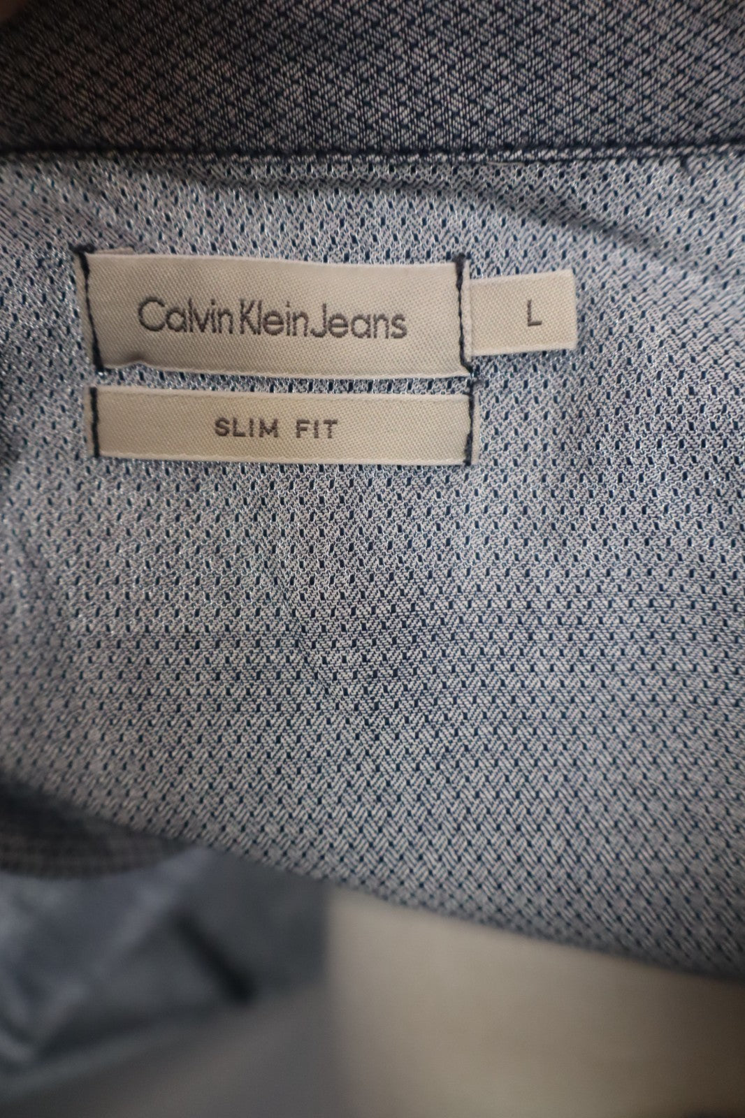 CALVIN KLEIN CK JEANS CAMICIA UOMO TG. L MAN CASUAL VINTAGE SHIRT COTONE LOGO