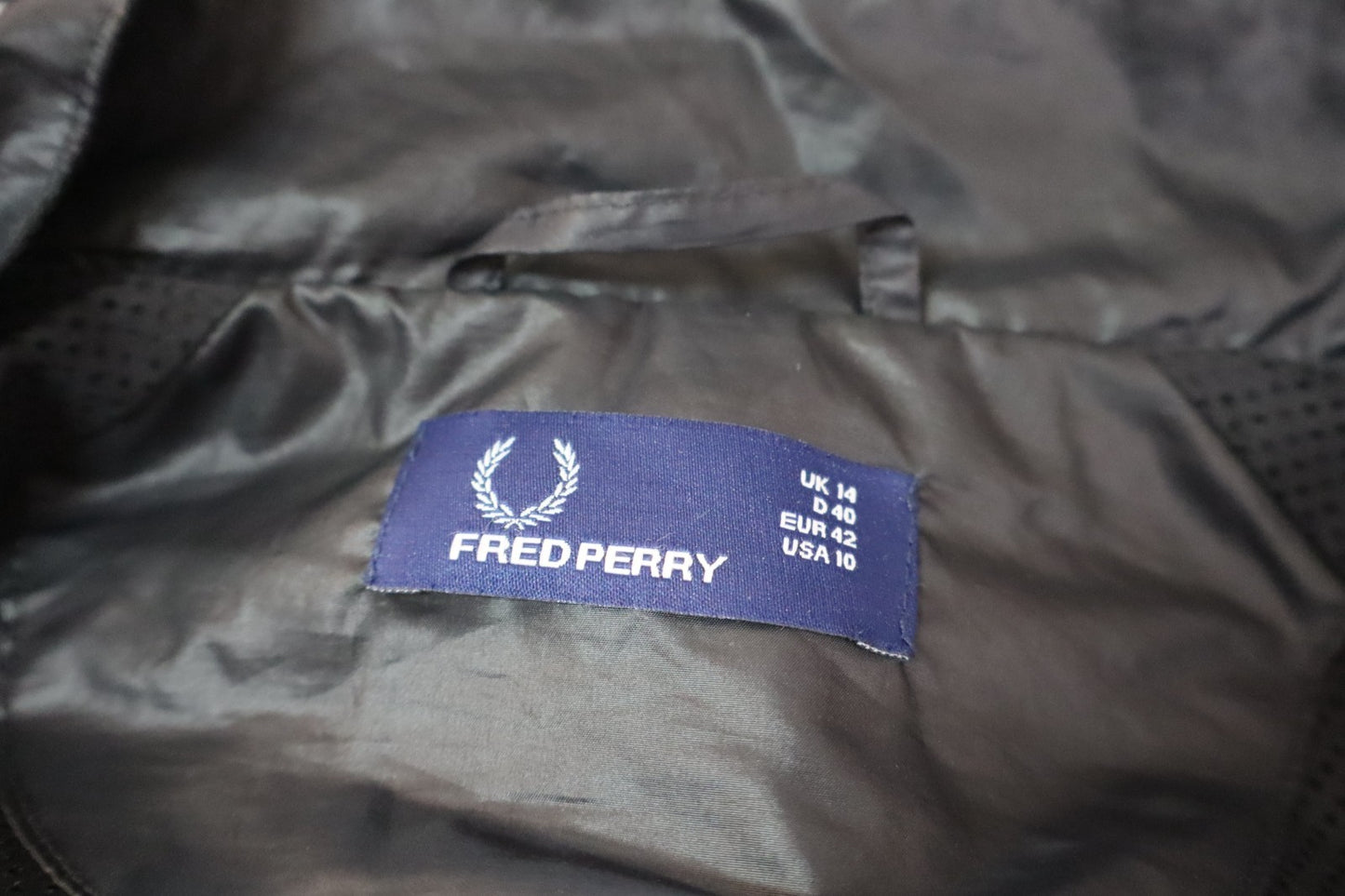 FRED PERRY GIUBBINO LEGGERO GIACCA DONNA Tg. 42 WOMAN CASUAL JACKET VINTAGE LOGO
