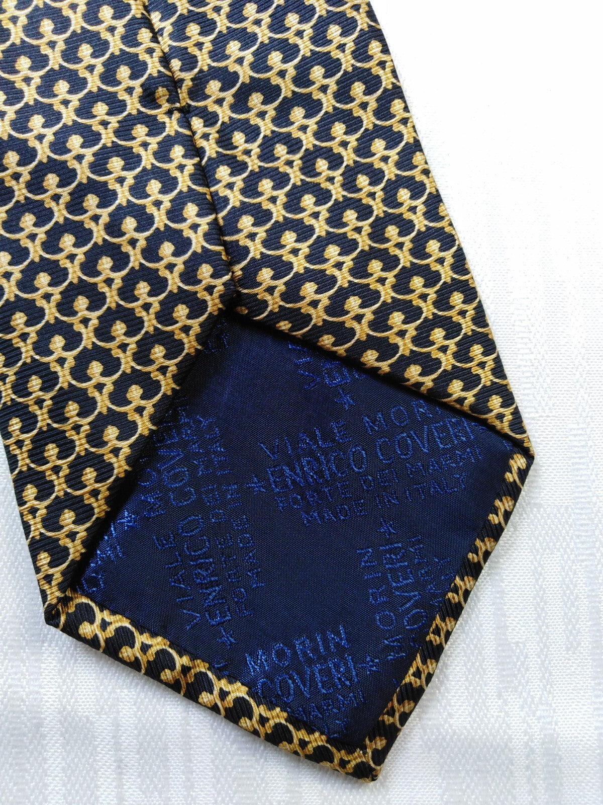 ENRICO COVERI 100% SILK TIE SETA CRAVATTA NECKTIE MADE IN ITALY CLASSIC