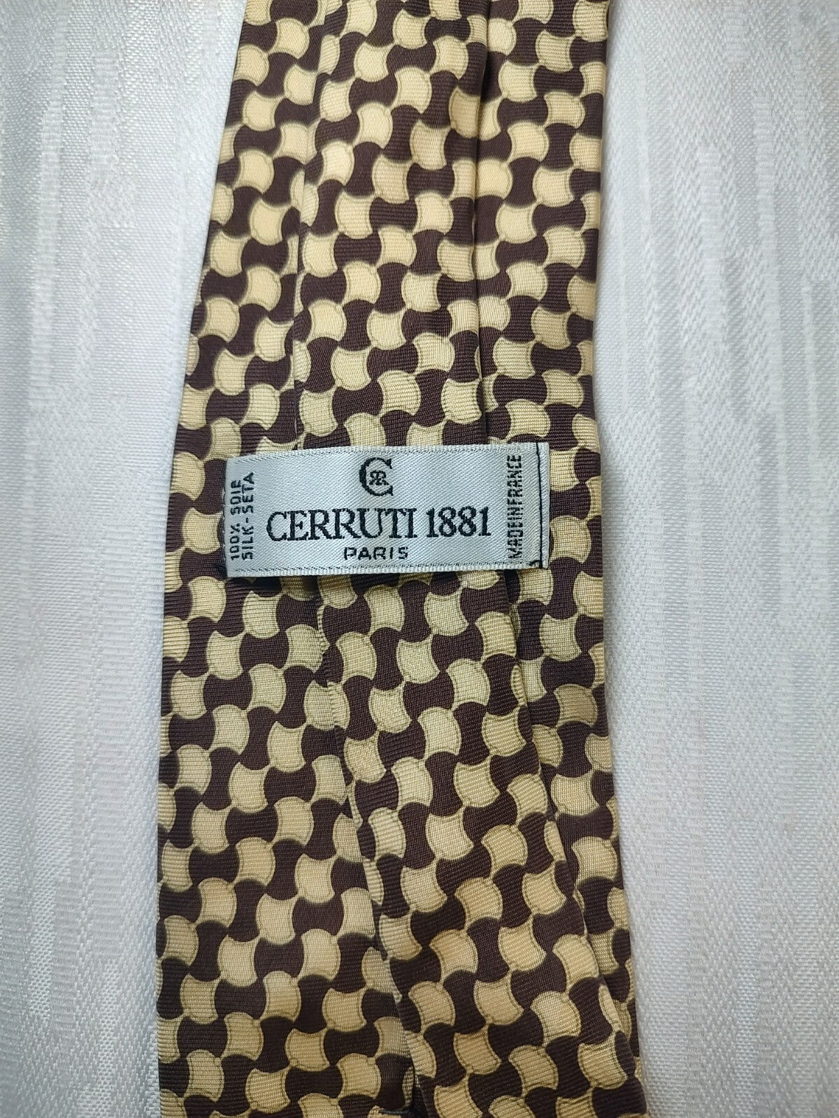 CERRUTI 1881 100% SILK TIE SETA CRAVATTA NECKTIE MADE IN FRANCIA CLASSIC