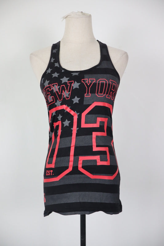 MAJESTIC NEW YORK YANKEES MAGLIA DONNA TG. S WOMAN VINTAGE T-SHIRT TOP COTONE