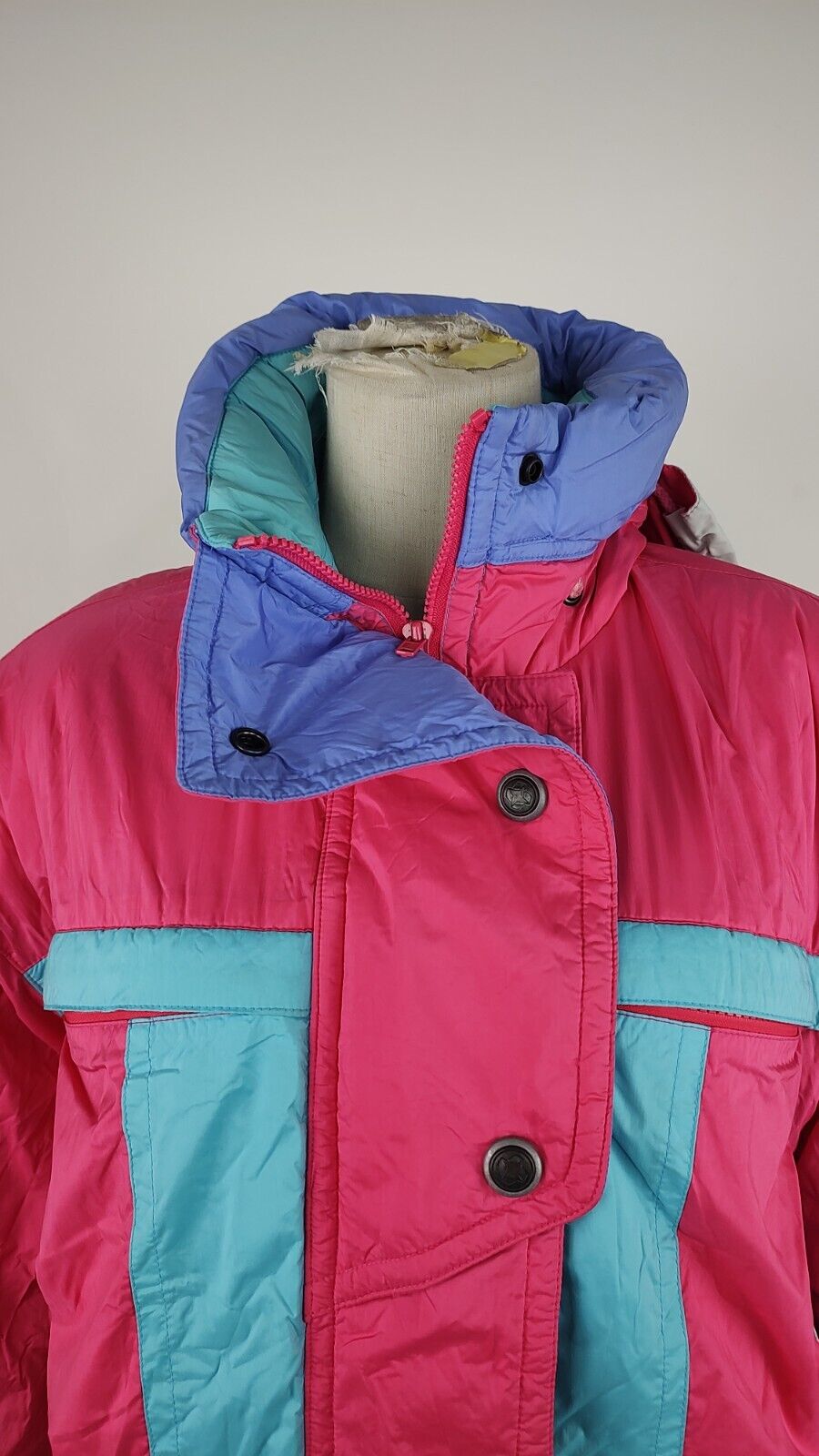 COLMAR ENTRANT GIUBBINO IMBOTTITO DONNA NEVE Tg M VINTAGE WOMAN JACKET VINTAGE