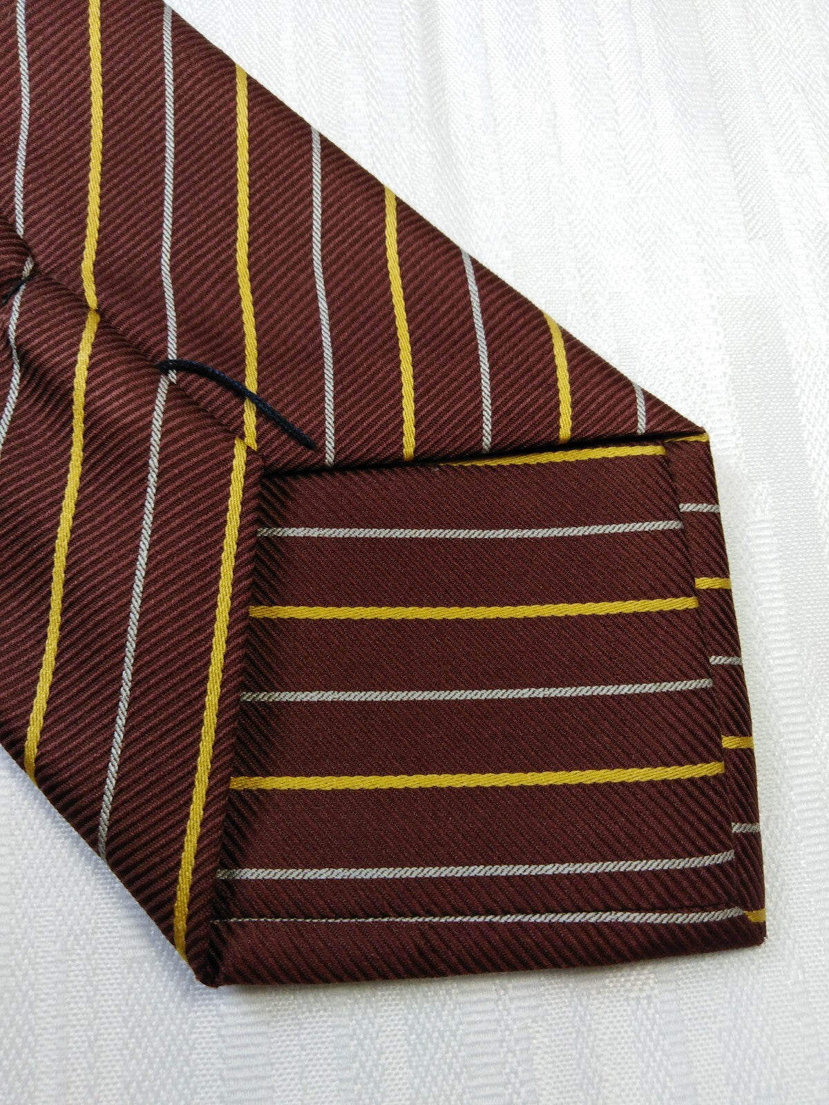 CLAUDIO LANGELLA 100% SETA SILK TIE CRAVATTA NECKTIE VINTAGE ITALY SELF TIPPED