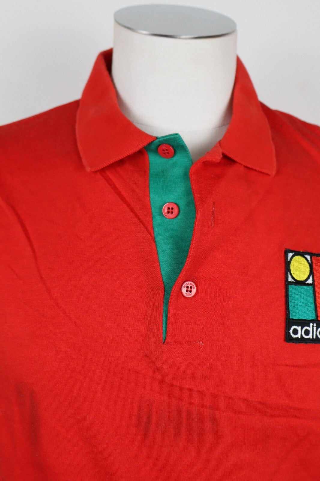ADIDAS MAGLIA POLO UOMO TG. 52 MAN T-SHIRT CASUAL VINTAGE MADE YUGOSLAVIA