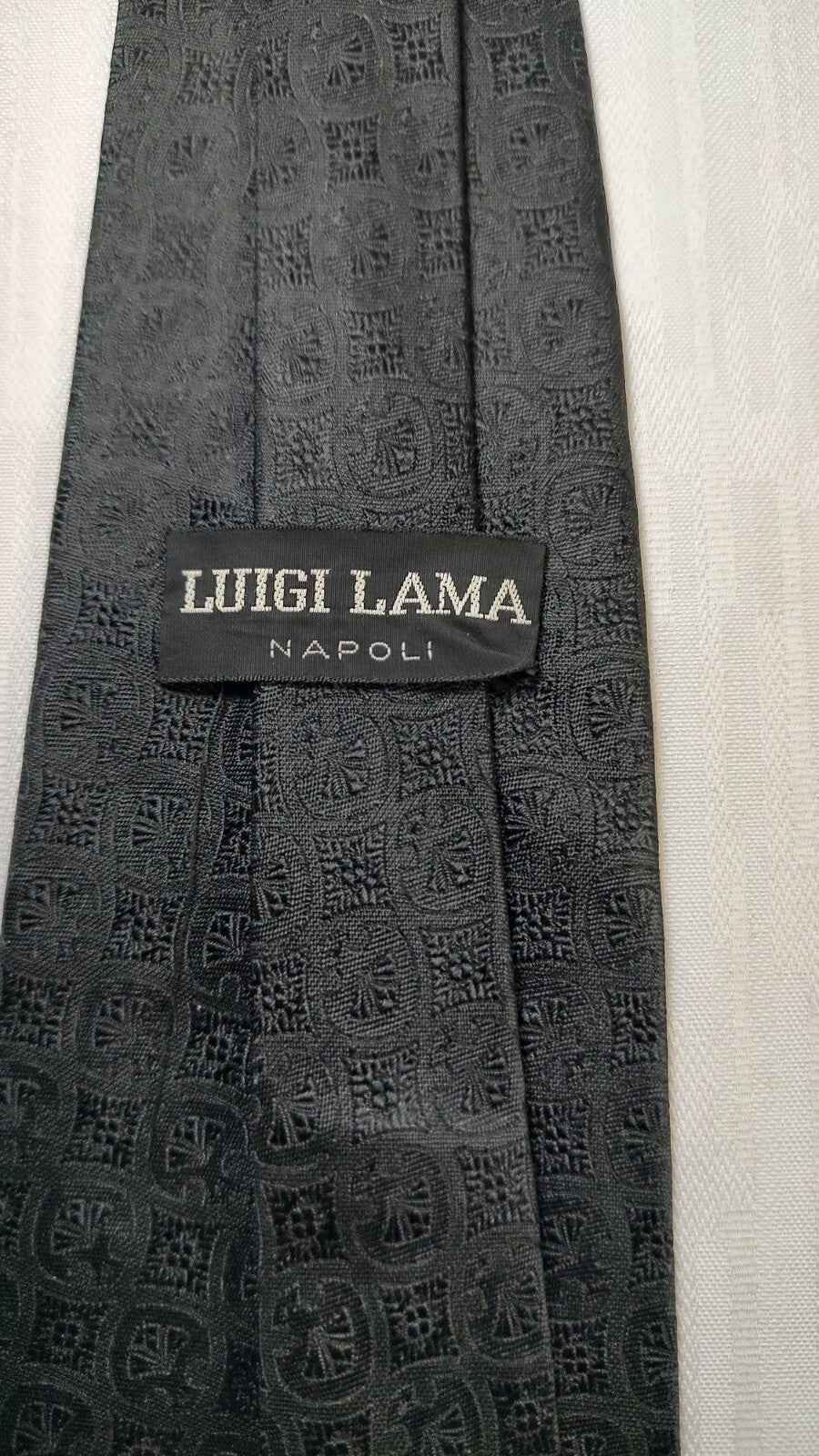 LUIGI LAMA NAPOLI 100%  SILK TIE SETA CRAVATTA NECKTIE MADE IN ITALY