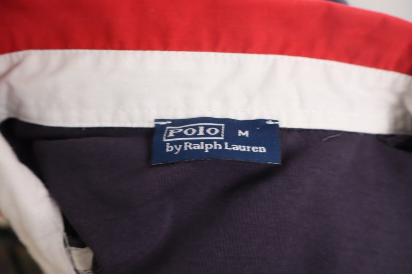 RALPH LAUREN POLO MAGLIA UOMO COTONE TG M MAN COTTON SHIRT CASUAL VINTAGE LOGO