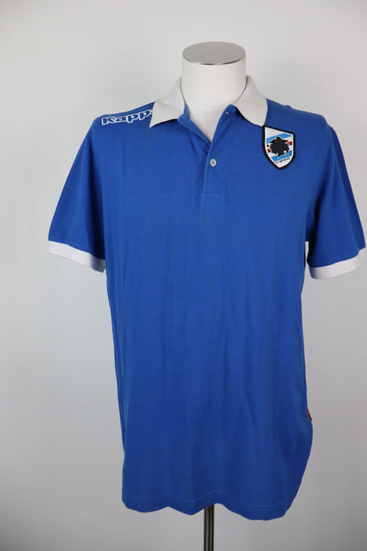 KAPPA SAMPDORIA MAGLIA POLO CALCIO UOMO TG L SOCCER SHIRT SPORT MAN
