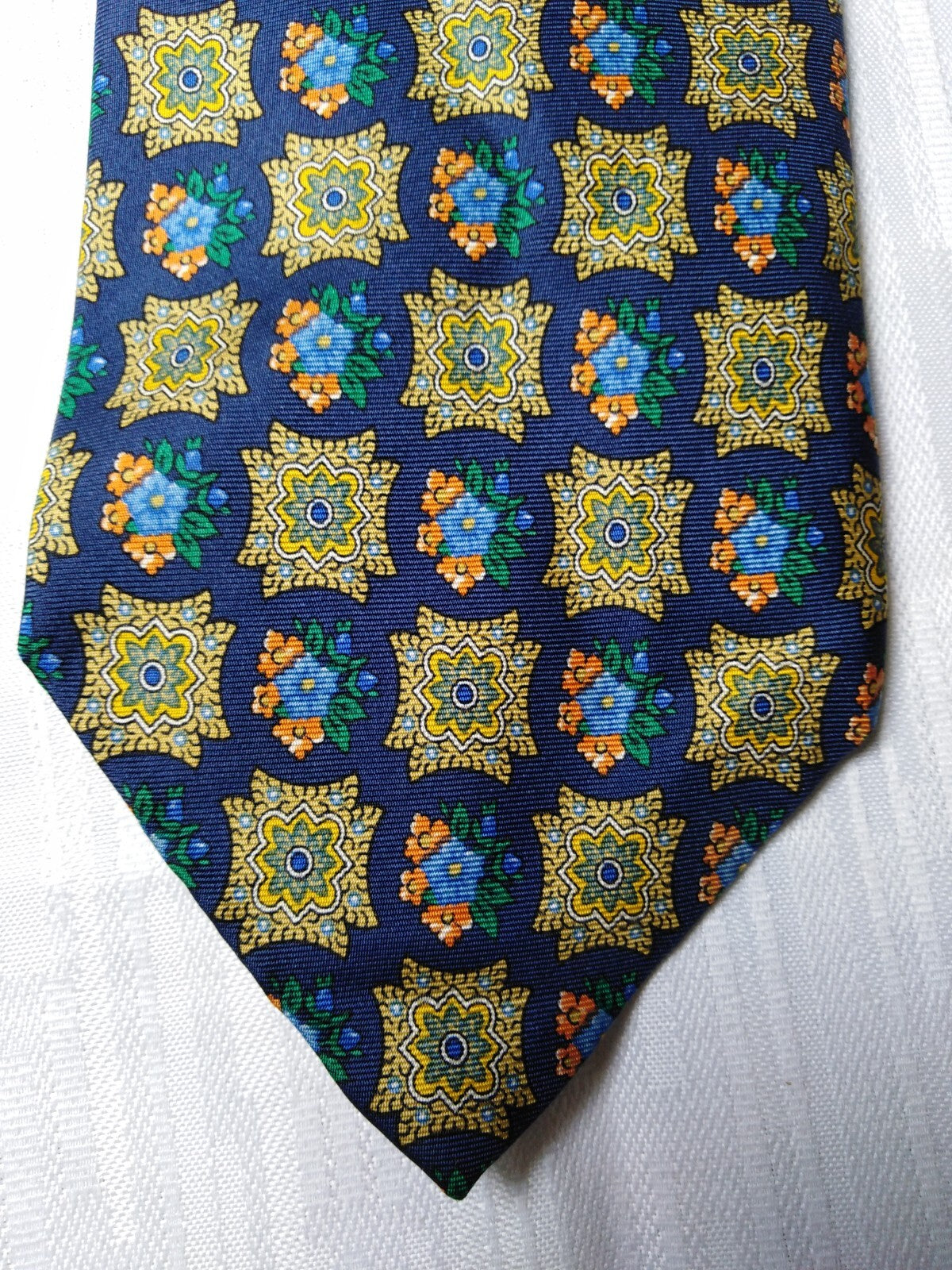 ROXY 100% SILK TIE SETA CRAVATTA NECKTIE MADE IN ITALY