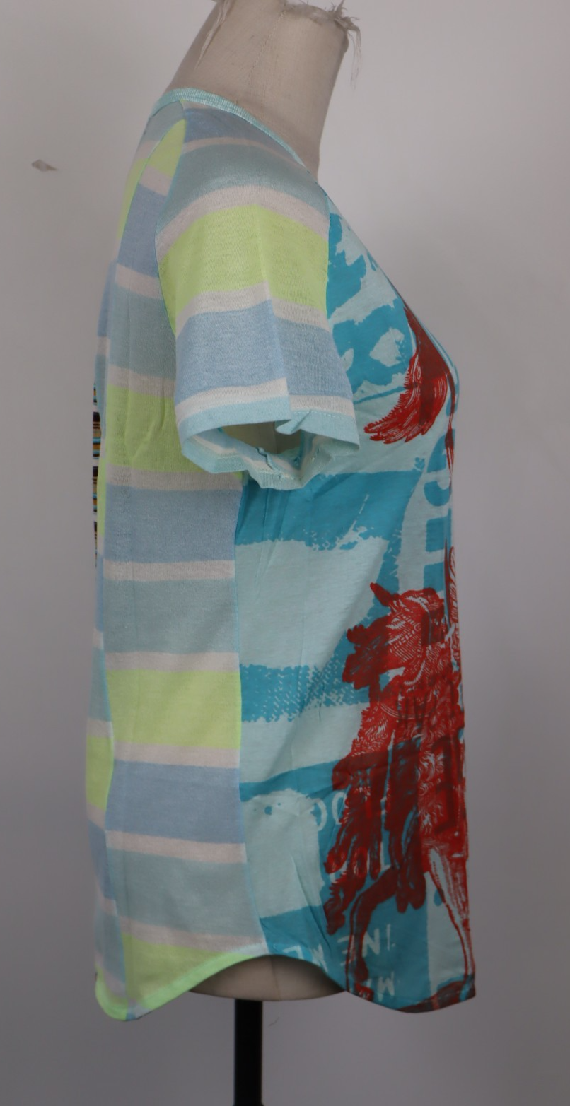 CUSTO BARCELONA MAGLIA LUNGA DONNA TG. 1 WOMAN CASUAL VINTAGE T-SHIRT