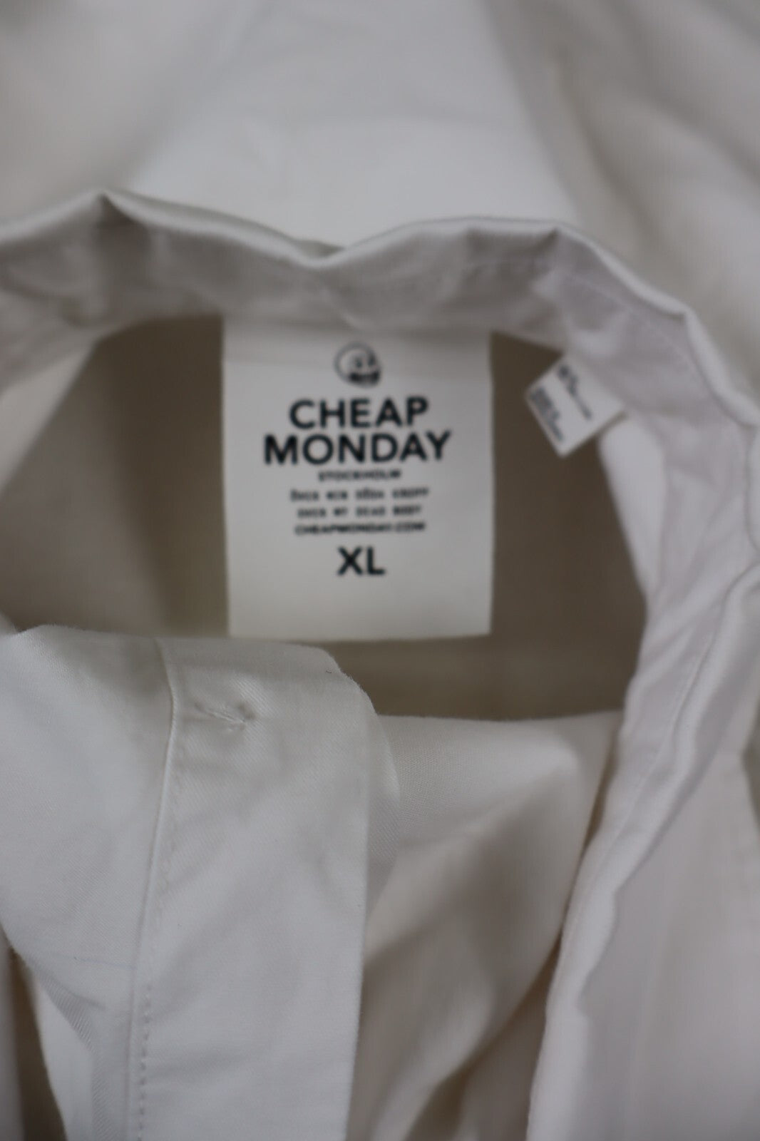 CHEAP MONDAY CAMICIA UOMO TG. XL MAN CASUAL VINTAGE SHIRT COTONE COTTON