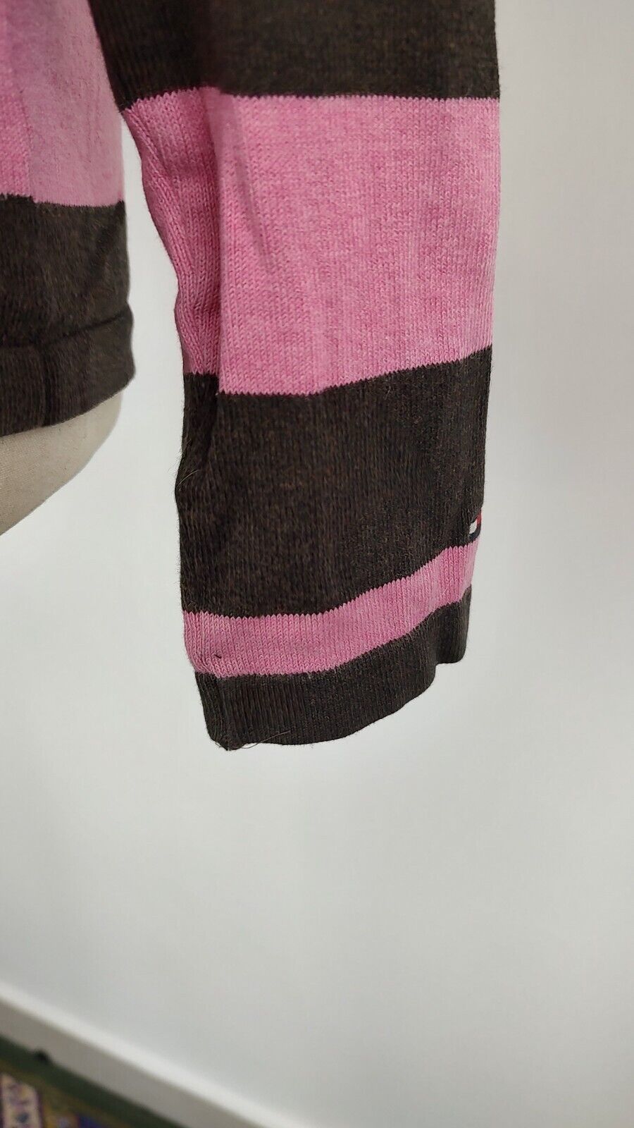 TOMMY HILFIGER MAGLIONE COTONE CASHMERE DONNA Tg. L WOMAN CASUAL SWEATER VINTAGE