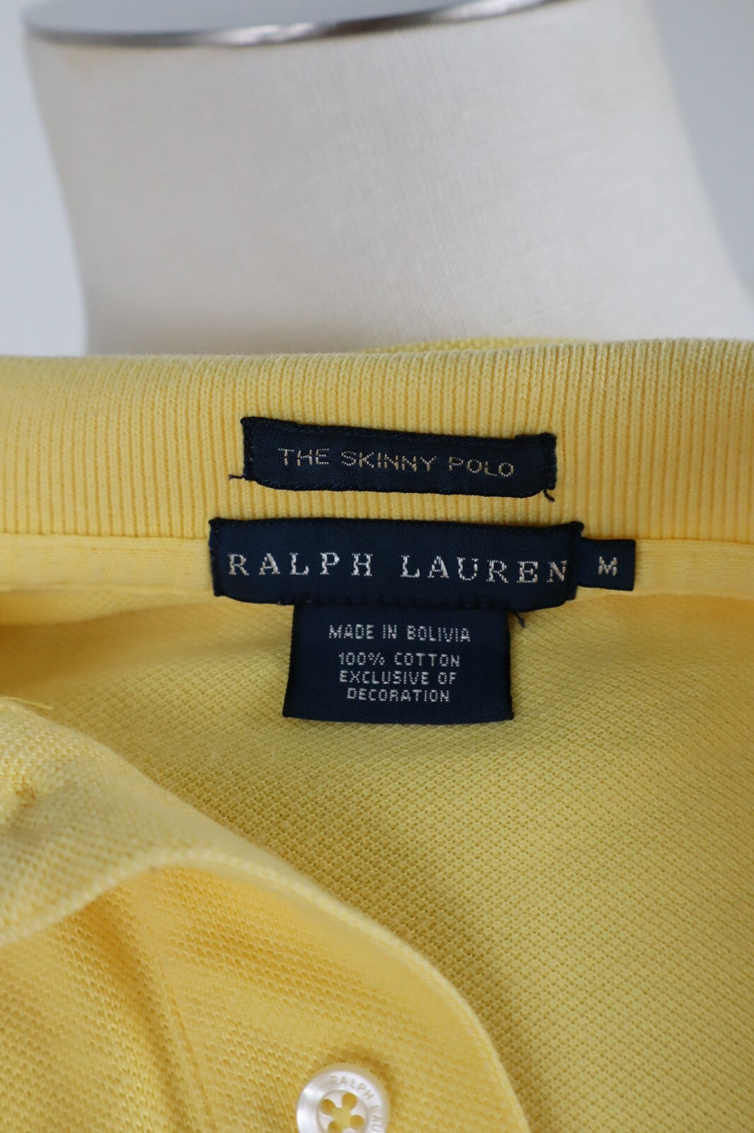 RALPH LAUREN MAGLIA POLO UOMO TG M MAN T-SHIRT CASUAL VINTAGE COTONE SKINNY POLO