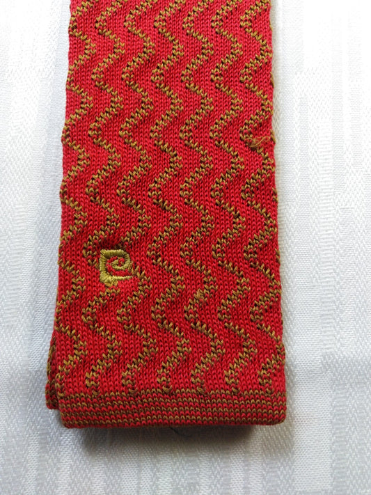 PIERRE CARDIN TRUNK COTONE COTTON TIE CRAVATTA NECKTIE ITALY VINTAGE CLASSIC
