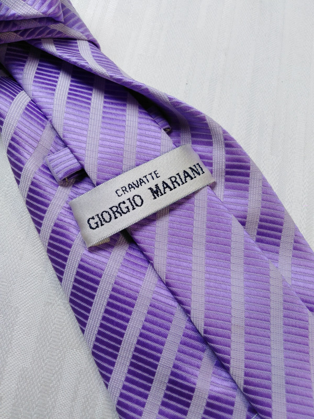 GIORGIO MARIANI 100% SETA SILK TIE CRAVATTA NECKTIE ITALY VINTAGE SELF TIPPED
