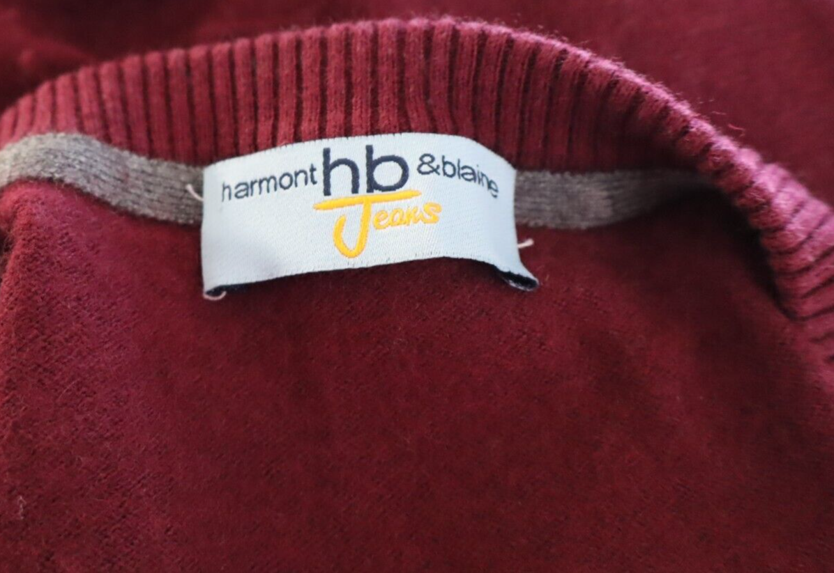 HARMONT & BLAINE MAGLIONE UOMO Tg. XL MAN SWEATER CASUAL COTONE CASHMERE LANA