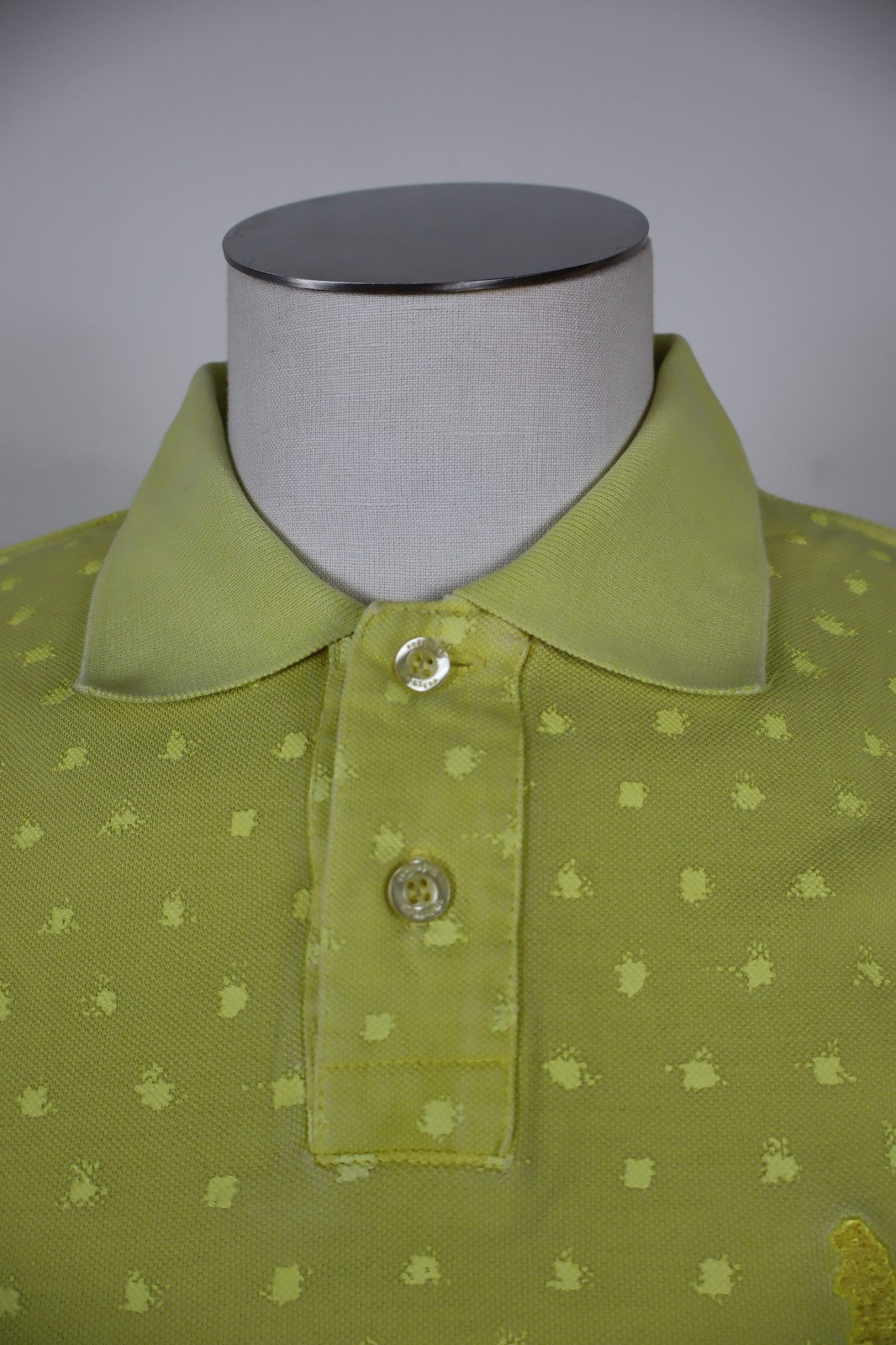 REFRIGUE POLO MAGLIA UOMO TG S MAN COTONE SHIRT CASUAL VINTAGE POIS