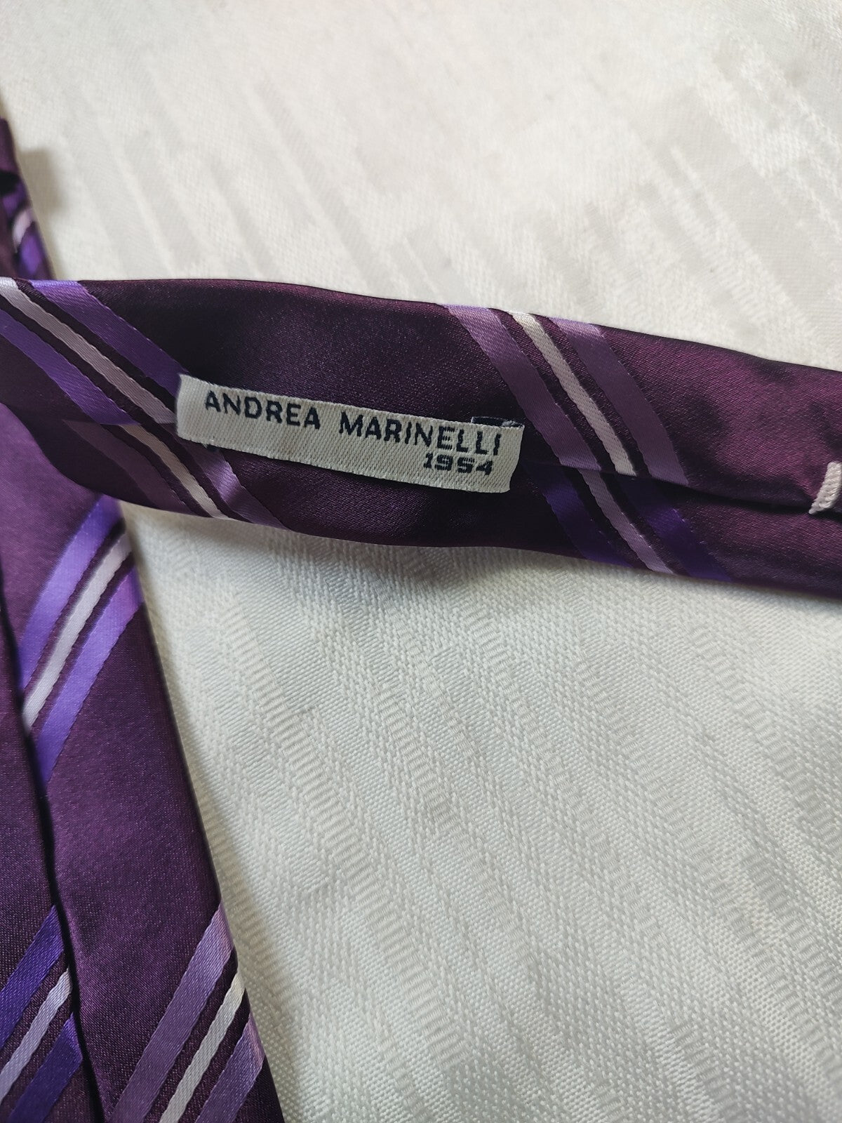 ANDREA MARINELLI 100% SILK TIE SETA CRAVATTA NECKTIE MADE IN ITALIA CLASSIC