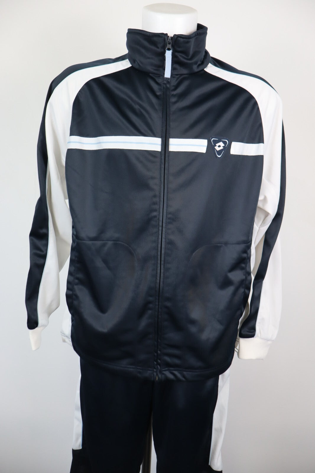 LOTTO TUTA COMPLETA DUE PEZZI Tg. L TRACKSUIT JACKET PANTS UOMO SPORT