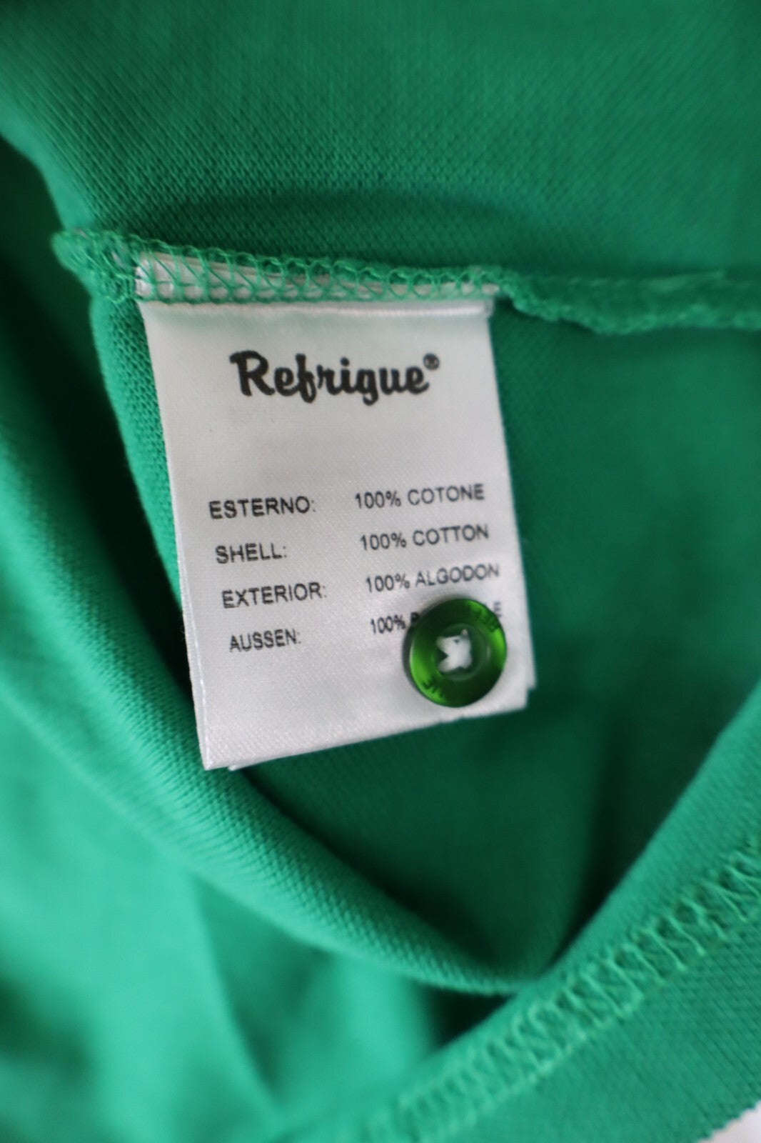 REFRIGUE MAGLIA POLO UOMO TG. M MAN T-SHIRT CASUAL VINTAGE COTONE